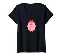 Mujer Disney Mickey Mouse Cuddle Up with Cocoa Christmas Holiday Camiseta Cuello V