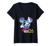 Mujer Disney Mickey Mouse Grad Night '26 Class of 2026 Graduation Camiseta Cuello V