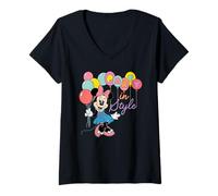 Mujer Disney Minnie Mouse "Party in Style" Cute Group Matching Camiseta Cuello V