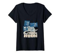 Mujer Disney Moana Maui The Power is In The Hook Multipose Camiseta Cuello V