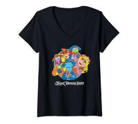 Mujer Disney Muppet Treasure Island Movie Group Portrait & Logo Camiseta Cuello V