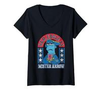 Mujer Disney Muppet Treasure Island Sam Eagle as Mister Arrow Camiseta Cuello V