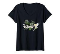 Mujer Disney My First Disney Trip Tinker Bell Family Vacation Camiseta Cuello V