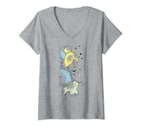 Mujer Disney Peter Pan Tinkerbell Airbrush Style Sketch Camiseta Cuello V