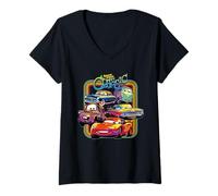 Mujer Disney PIXAR Cars Radiator Springs Classic Camiseta Cuello V
