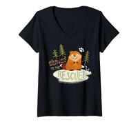 Mujer Disney Pixar Hoppers Beaver To The Rescue Mabel In The Woods Camiseta Cuello V
