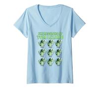 Mujer Disney Pixar Hoppers The Expressions Of Tom Lizard Display Camiseta Cuello V