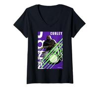 Mujer Disney Pixar Soul Curley Jazz Poster Camiseta Cuello V