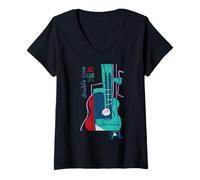Mujer Disney Pixar Soul Double Time Jazz Club Camiseta Cuello V