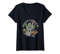 Mujer Disney Pixar Toy Story You've Got A Friend In Me Group Shot Camiseta Cuello V