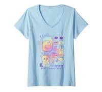 Mujer Disney Pixar Turning Red Mei Red Panda Girl Gradient Camiseta Cuello V