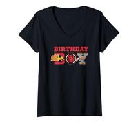 Mujer Disney & Pixar's Cars Birthday Boy Party Matching Gift Camiseta Cuello V