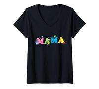 Mujer Disney & Pixar's Inside out Mama Family Trip Vacation Camiseta Cuello V