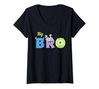 Mujer Disney & Pixar's Monsters, Inc. Big Bro Brother Family Trip Camiseta Cuello V