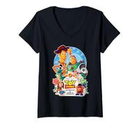 Mujer Disney & Pixar's Toy Story 30th Anniversary Official Poster Camiseta Cuello V