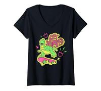 Mujer Disney & Pixar's Toy Story Rex Get Stomped Skateboarding Camiseta Cuello V