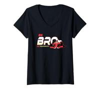 Mujer Disney Racing Big Bro Family Trip Race Car Vacation Matching Camiseta Cuello V