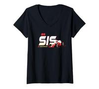 Mujer Disney Racing Big Sis Family Trip Race Car Vacation Matching Camiseta Cuello V