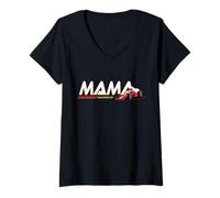 Mujer Disney Racing Mama Family Trip Race Car Vacation Matching Camiseta Cuello V
