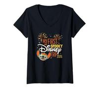 Mujer Disney Stitch My First Spooky Disney Trip 2026 Halloween Camiseta Cuello V