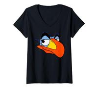 Mujer Disney The Lion King Zazu Big Face Costume Matching Camiseta Cuello V