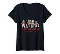 Mujer Disney The Muppet Christmas Carol "Bah Humbug!" Holiday Camiseta Cuello V