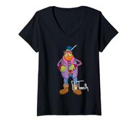 Mujer Disney The Muppets Dr. Teeth Electric Mayhem Band Big Pose Camiseta Cuello V