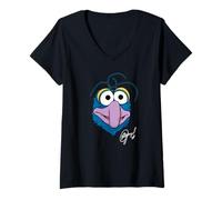 Mujer Disney The Muppets Gonzo the Great Big Face Camiseta Cuello V