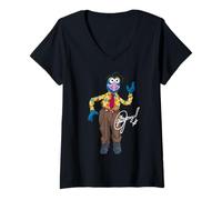 Mujer Disney The Muppets Gonzo the Great Big Pose Camiseta Cuello V