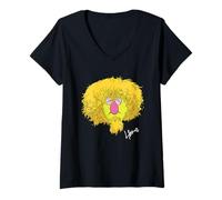 Mujer Disney The Muppets Lips Electric Mayhem Band Big Face Camiseta Cuello V