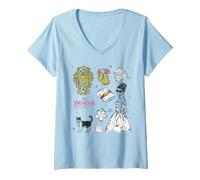 Mujer Disney The Princess Diaries Mia Collage 25th Anniversary Camiseta Cuello V