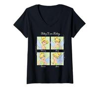 Mujer Disney Tinker Bell "Today I am Feeling..." Current Mood Camiseta Cuello V