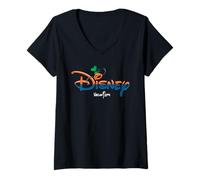 Mujer Disney Vacation Goofy Script Logo Trip Matching Camiseta Cuello V