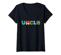 Mujer Disney Vaiana Letters Uncle Birthday Gift Family Disney Trip Camiseta Cuello V