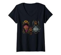 Mujer Disney Villains Apothecary Scar Yzma & Mother Gothel Potions Camiseta Cuello V
