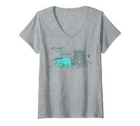 Mujer Disney Winnie the Pooh Eeyore's Happy Place Camiseta Cuello V