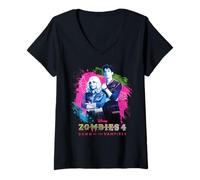 Mujer Disney ZOMBIES 4: Dawn of the Vampires Movie Zed & Addison Camiseta Cuello V