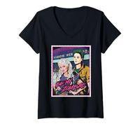 Mujer Disney ZOMBIES Zed & Addison "Be My ZomBAE" Pop Art Style Camiseta Cuello V