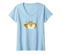 Mujer Disney Zootopia 2 Clawhauser Big Face Halloween Costume Camiseta Cuello V