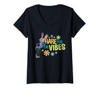 Mujer Disney Zootopia 2 Judy Hopps Hare for The Vibes Funny Camiseta Cuello V