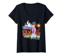 Mujer Disney Zootopia 2 Nick Wilde Keep it Sly Funny Quote Camiseta Cuello V