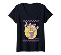 Mujer Disney Zootopia Finnick Just Want A Hug Distressed Portrait Camiseta Cuello V