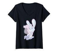 Mujer Disney Zootopia Judy Hopps Pastel Portrait Camiseta Cuello V