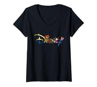 Mujer Disney Zootopia Logo Group Matching Family Trip Vacation Camiseta Cuello V