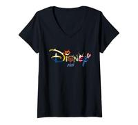 Mujer Disney Zootopia Logo Matching Family Trip Vacation 2025 Camiseta Cuello V