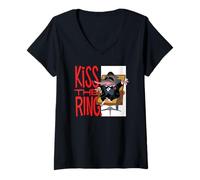 Mujer Disney Zootopia Mr. Big Kiss The Ring Funny Quote Camiseta Cuello V