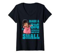 Mujer Disney Zootropolis Fru Fru Make a Big Impression Stay Small Camiseta Cuello V