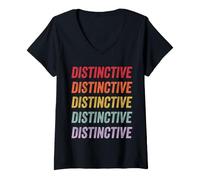 Mujer Distintivo Camiseta Cuello V