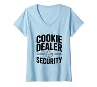 Mujer Distribuidor de Galletas Escuadrón de Seguridad Divertido Amante de Las Camiseta Cuello V