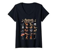 Mujer Diversidad de Las Ardillas - Especies de Ardillas Camiseta Cuello V